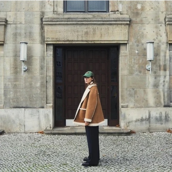 ZARA DOUBLE FACED COAT - Picture 4 of 9